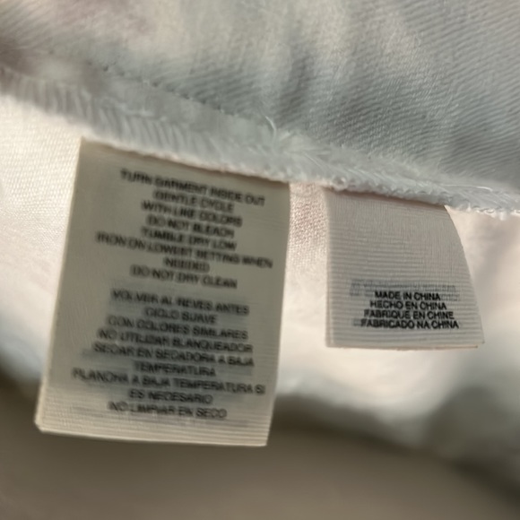 Like new jacket. It is a soft "jean jacket" style. The sleeves are 3/4 flared. - Picture 8 of 9